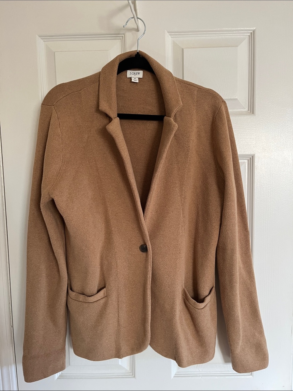 J. Crew Women's medium Camel Brown sweater blazer